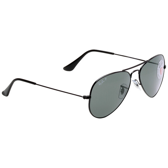 Ray-Ban Aviator Classic Polarized Green Unisex Sunglasses RB3025