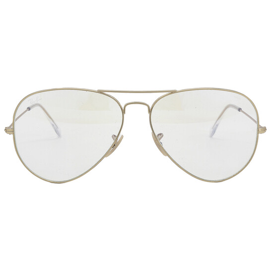 Ray-Ban Aviator Clear Evolve Photochromatic Grey Unisex Sunglasses