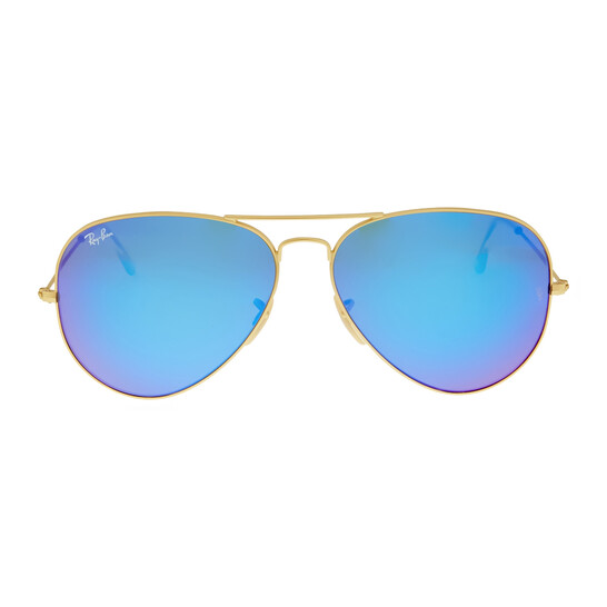 Ray-Ban Aviator Flash Lenses Blue Unisex Sunglasses RB3025 112/17