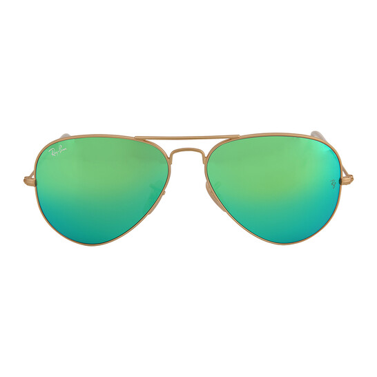 Ray-Ban Aviator Flash Lenses Green Unisex Sunglasses RB3025  display picture 1