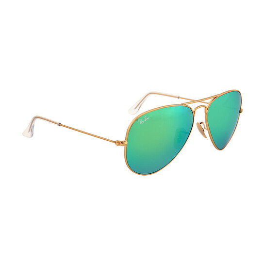 Ray-Ban Aviator Flash Lenses Green Unisex Sunglasses RB3025 