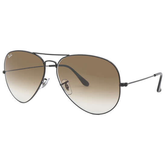 Ray-Ban Aviator Gradient Brown Gradient Unisex Sunglasses  display picture 3