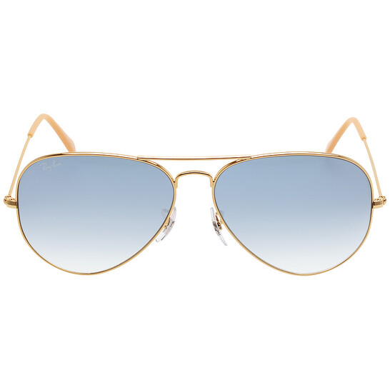Ray-Ban Aviator Gradient Light Blue Gradient Unisex Sunglasses