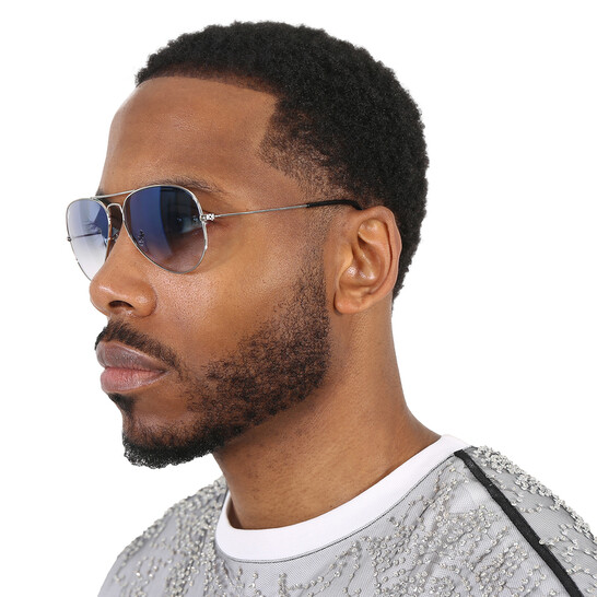 Ray-Ban Aviator Gradient Light Blue Unisex Sunglasses RB3025