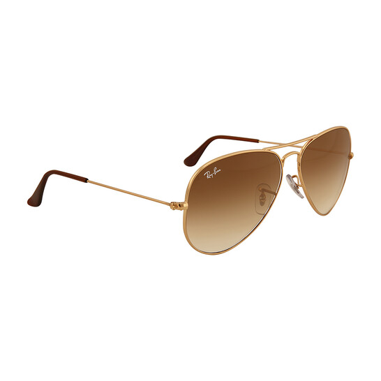 Ray-Ban Aviator Gradient Light Brown Unisex Sunglasses  display picture 3