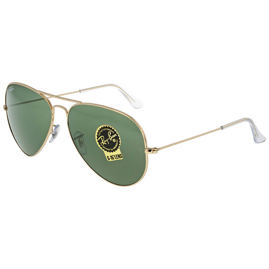 Ray-Ban Aviator Large Metal II Green G-15 Unisex Sunglasses RB3026