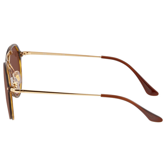 Ray-Ban Blaze Double Bridge RB4292N Square Gradient Tortoise Brown Sunglasses Ray-Ban Blaze Double Bridge RB4292N Light Havana/Brown | Zip main image 4