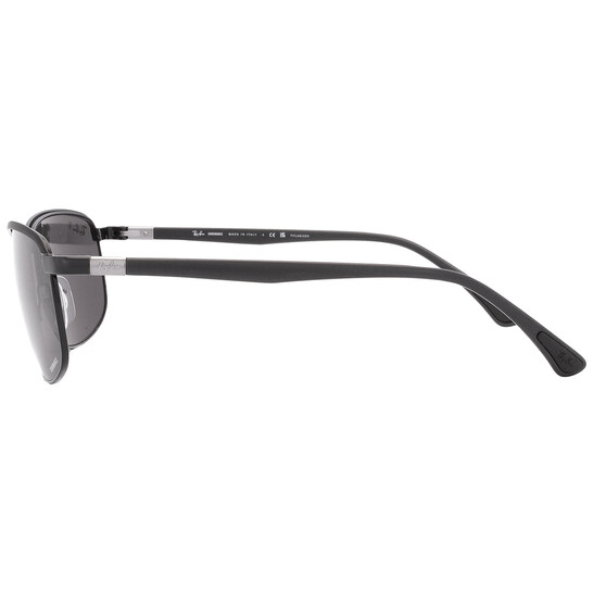 Ray-Ban Chromance Polarized Dark Gray Rectangular Unisex