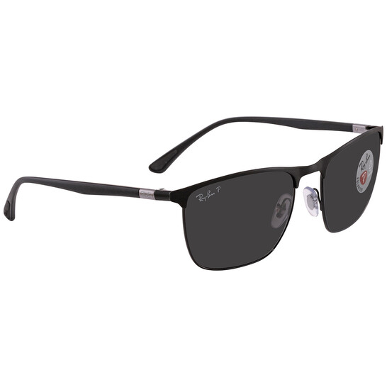Ray-Ban Chromance Polarized Dark Gray Rectangular Unisex