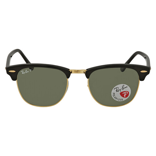 Ray-Ban Clubmaster Classic Polarized Green Classic G-15 Square