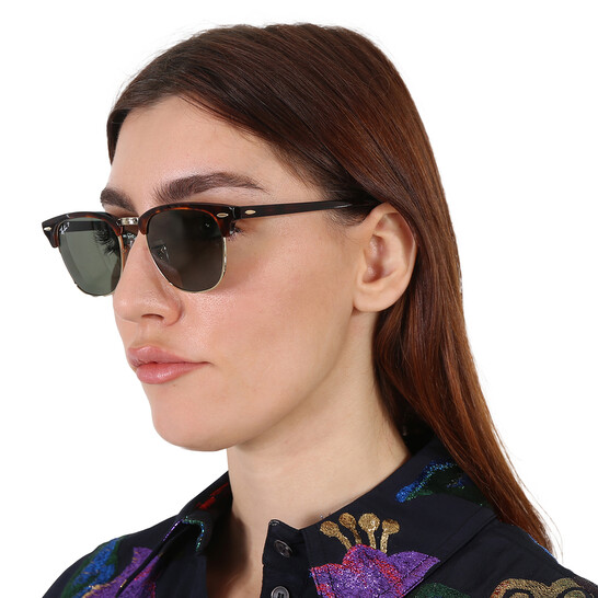 Ray-Ban Clubmaster Classic Polarized Green Classic G-15 Unisex