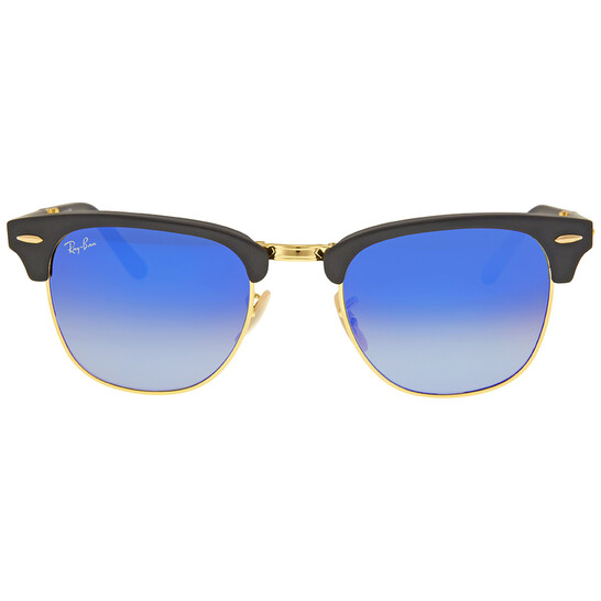 Blue Flash Lenses Blue Lens Clubmaster Sunglasses Ray Ban