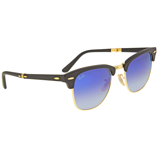 Ray-Ban Clubmaster Folding Blue Gradient Flash Square Unisex