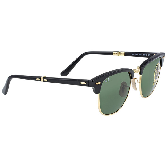 Ray-Ban Clubmaster Folding Green Classic G-15 Square Unisex