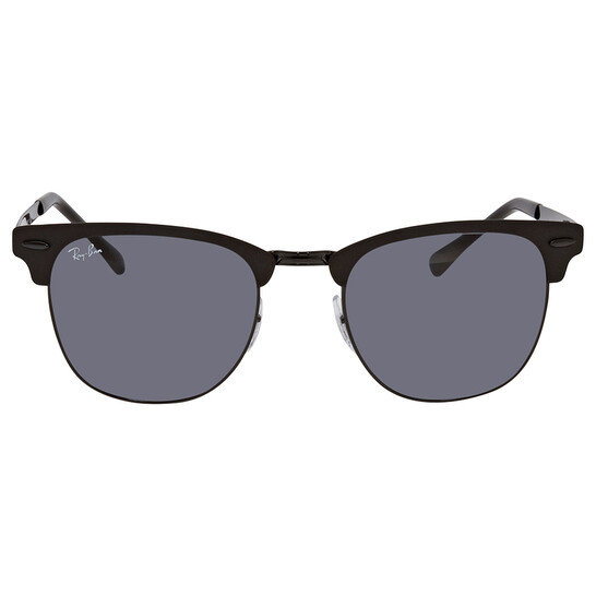 Ray-Ban　クラブマスター　RB3716 186/R5 Ray-Ban Clubmaster Metal RB3716 186/R5 Matte Blk on Blk Blue