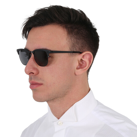 Ray-Ban　クラブマスター　RB3716 186/R5 Ray-Ban Clubmaster Metal RB3716 186/R5 Black Sunglasses