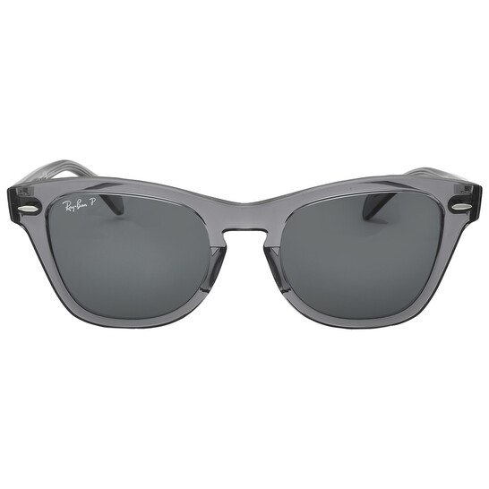 Ray-Ban Dark Blue Polarized Square Unisex Sunglasses RB0707S