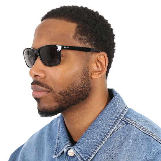 Ray-Ban Dark Grey Square Men's Sunglasses RB4181 601/87 57