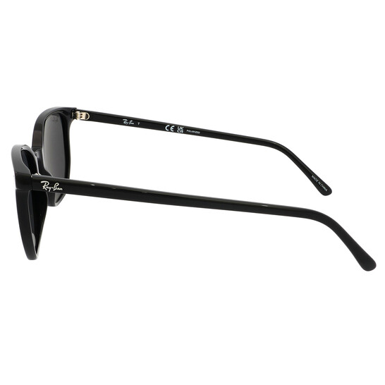 Ray-Ban Elliot Polarized Black Square Unisex Sunglasses