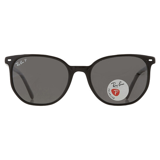 Ray-Ban Elliot Polarized Black Square Unisex Sunglasses  display picture 3