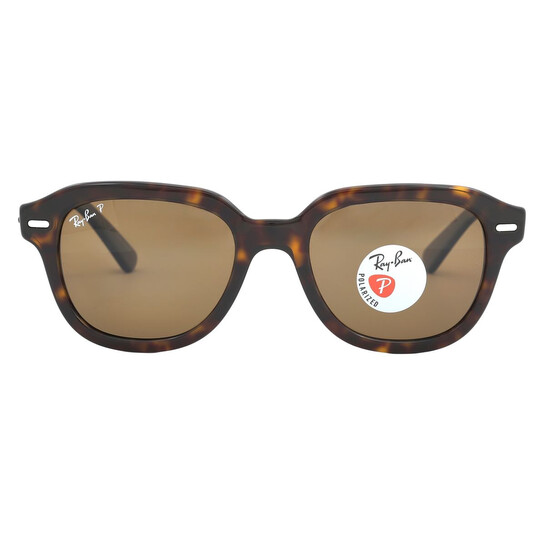 Ray-Ban Erik Polarized Brown Square Unisex Sunglasses RB4398 902