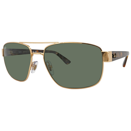 Ray-Ban G-15 Green Navigator Men's Sunglasses RB3663 001/31 60