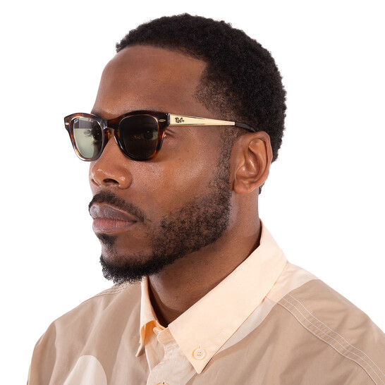 Ray-Ban Green Mirror Square Unisex Sunglasses RB0707SM 954/G4 50