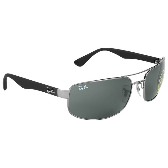 Ray Ban Green Rectangular Unisex Sunglasses RB3445 004 61 - 546x546 Image #3