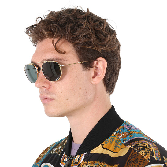 Ray-Ban Grey Irregular Unisex Sunglasses RB3707 001/O9 57