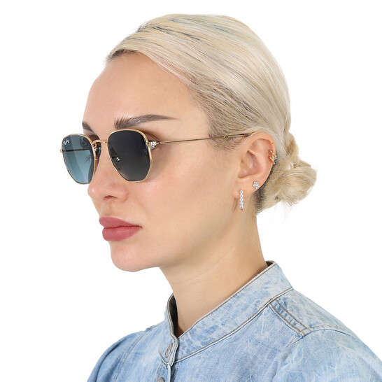 Ray-Ban Hexagonal Flat Lenses Blue Gradient Unisex  display picture 1