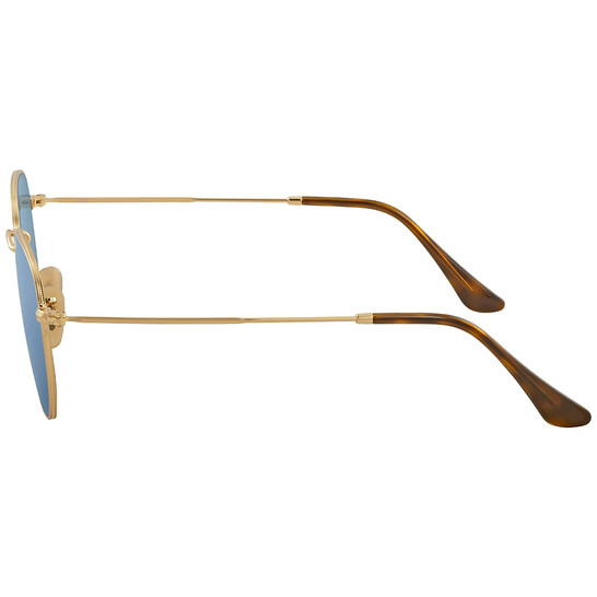 Ray-Ban Hexagonal Flat Lenses Blue Mirror Unisex Sunglasses  display picture 1