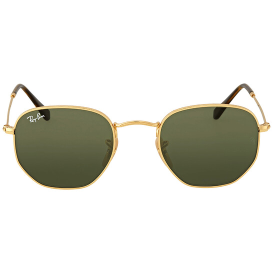 Ray-Ban Hexagonal Flat Lenses Green Classic G-15 Unisex Sunglasses