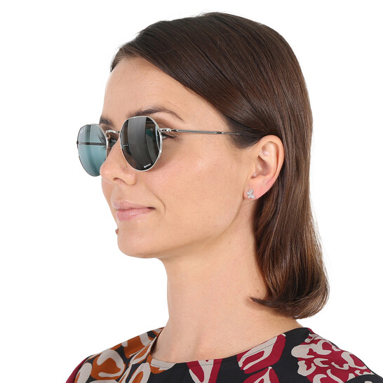 M01569♭1008 Ray-Ban JACK RB3565 シルバー ブルー JACK Sunglasses in Silver and Blue - RB3565 | Ray-Ban® US