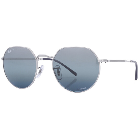 Ray-Ban Jack Chromance Polarized Silver/Blue Irregular