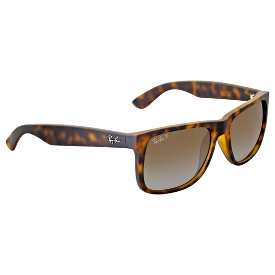 Ray-Ban Justin Classic Polarized Brown Gradient Square Men's