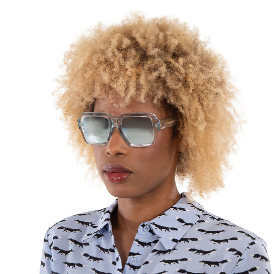 Ray Ban Magellan Bio Based Blue Mirror Square Unisex Sunglasses RB4408  67291N 54