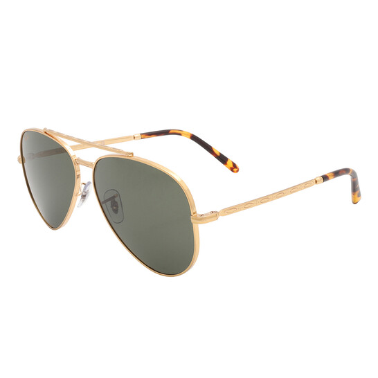 Ray-Ban New Aviator Green Aviator Unisex Sunglasses RB3625 919631