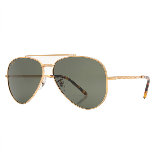 Ray-Ban New Aviator Green Aviator Unisex Sunglasses RB3625 919631