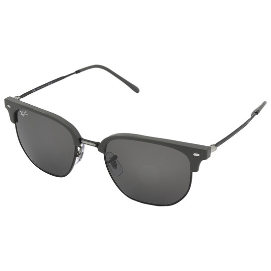 Ray Ban New Clubmaster Dark Gray Irregular Unisex Sunglasses RB4416 6653B1 53 - 546x546 Image #4
