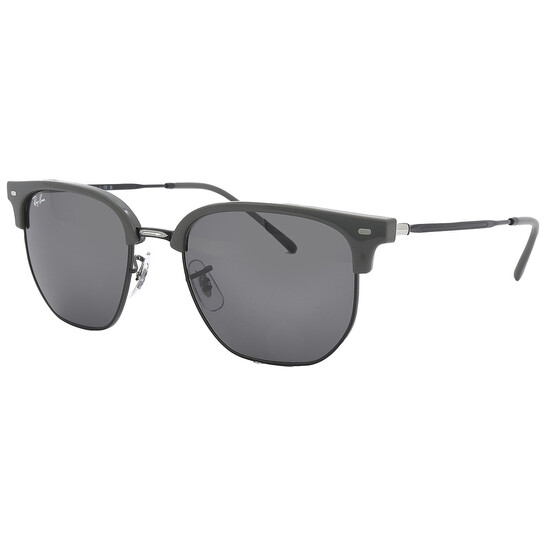 Ray Ban New Clubmaster Dark Gray Irregular Unisex Sunglasses RB4416 6653B1 53 - 546x546 Image #5