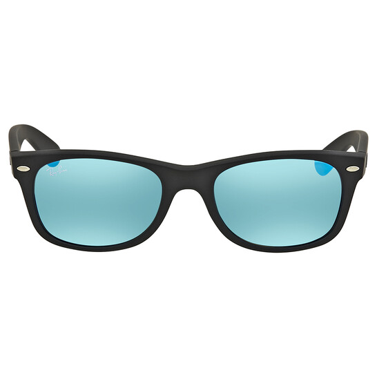 Ray-Ban New Wayfarer Blue Flash Unisex Sunglasses RB2132 622  display picture 1