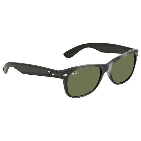 Ray Ban New Wayfarer Classic Green Classic G-15 Unisex Sunglasses RB2132 901L 55 - 546x546 Image #4