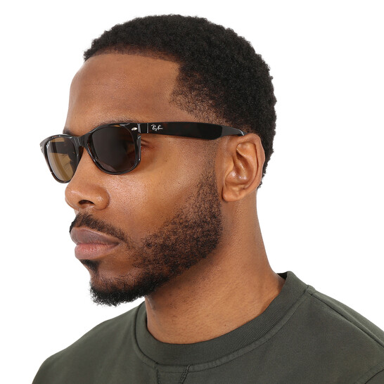 Ray-Ban New Wayfarer Classic Polarized Brown Unisex Sunglasses