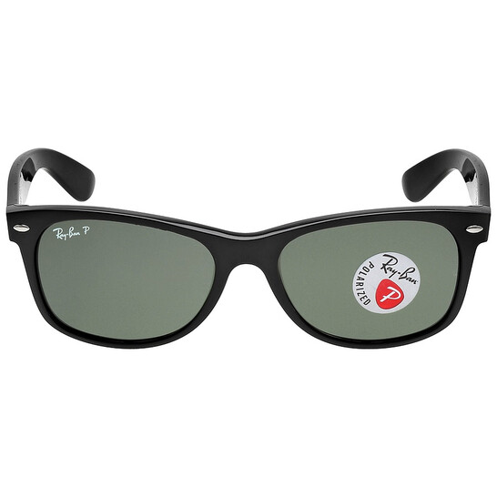 Ray Ban New Wayfarer Classic Polarized Green Unisex Sunglasses RB2132 901/58 55 Ray Ban New Wayfarer Classic Polarized Green Unisex Sunglasses RB2132 901/58 55 - 546x546