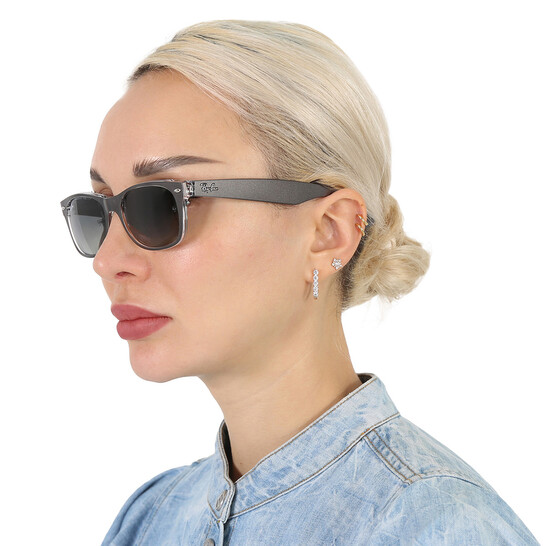 Ray Ban New Wayfarer Color Mix Grey Gradient Unisex Sunglasses RB2132  614371 52