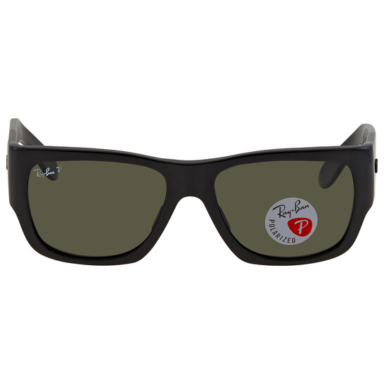 小物 Ray-Ban RB2197 901/58 54 NOMADO Ray-Ban Elliot Polarized Black Square Unisex Sunglasses