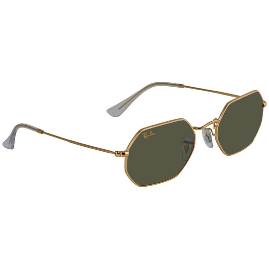Ray-Ban Octagonal Legend Gold Green Classic G-15 Unisex Sunglasses