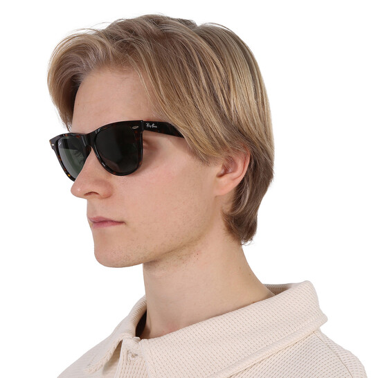 Ray Ban Original Wayfarer Classic G-15 Green Square Unisex Sunglasses  RB2140 902 54