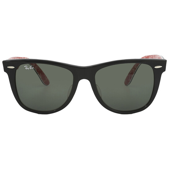 Ray Ban Original Wayfarer Rare Prints Green Classic G-15 Square Men's  Sunglasses RB2140F 1016 54