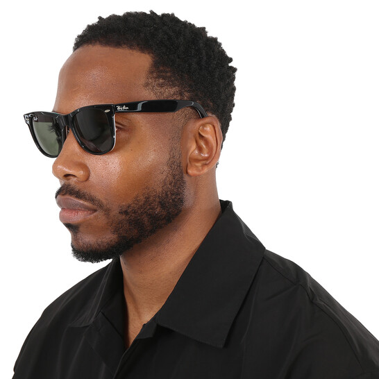 Ray Ban Original Wayfarer Rare Prints Green Classic G-15 Square Men's  Sunglasses RB2140F 1016 54